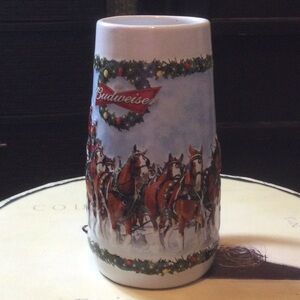 Budweiser Holiday Stein with Clydesdales 2009